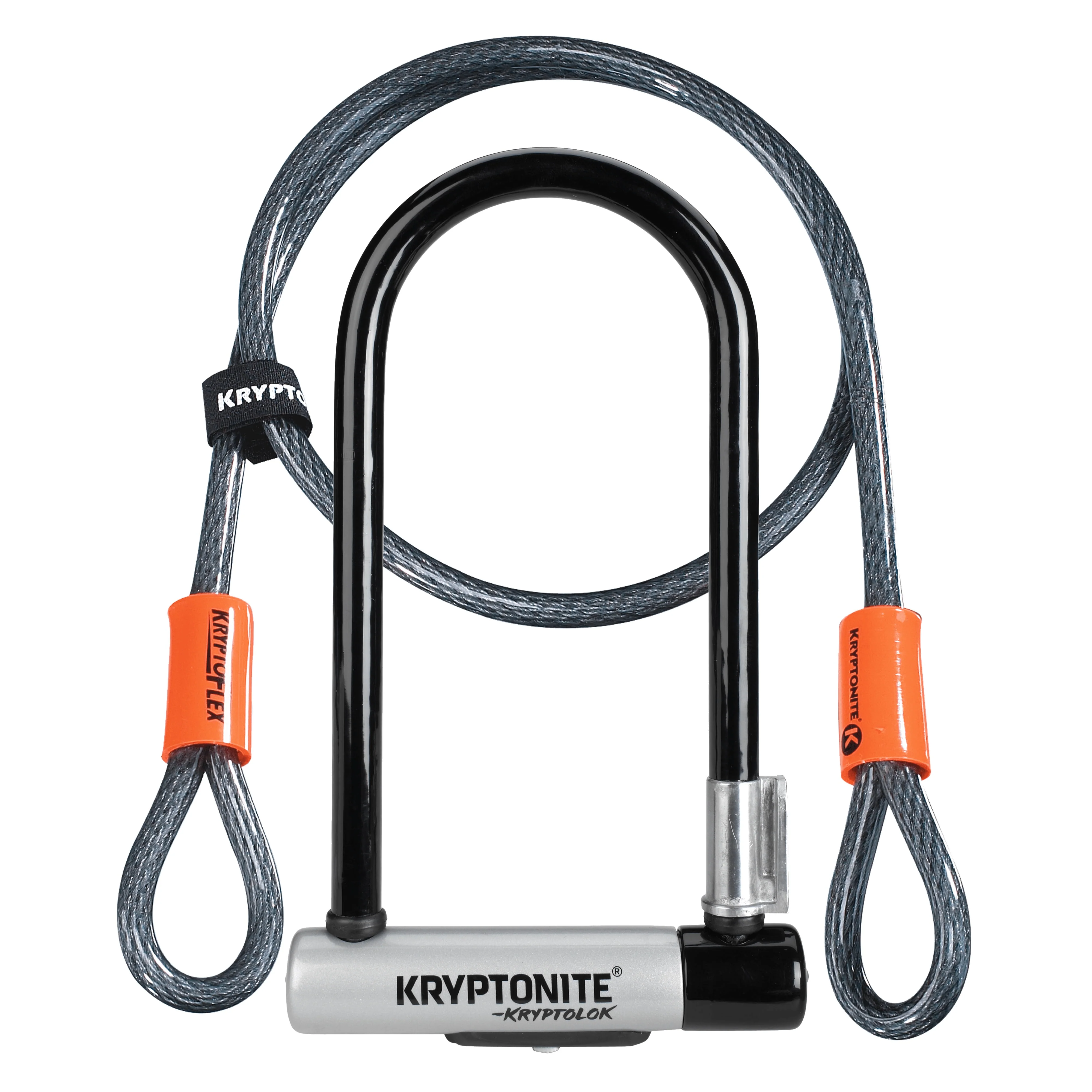 Kryptonite KryptoLok Standard U-Lock with 4' Flex Cable