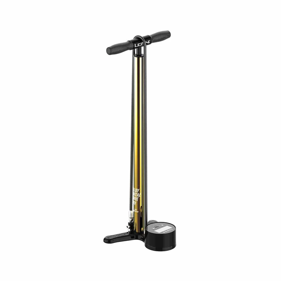 Lezyne 18K Digital HV, Floor Pump, ABS-1 Pro Chuck, Gold
