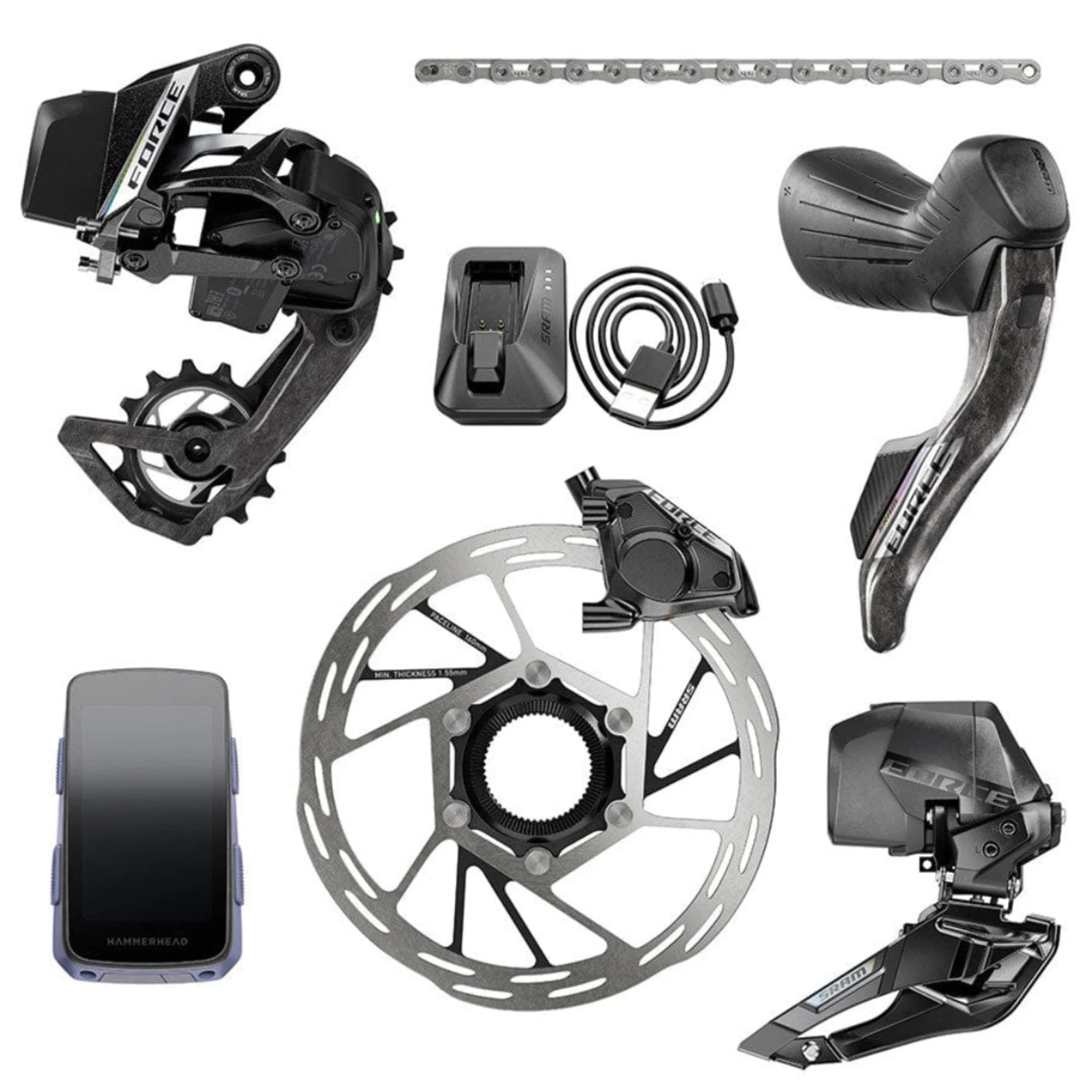 SRAM Force AXS E1 Build Kit with Karoo Kit