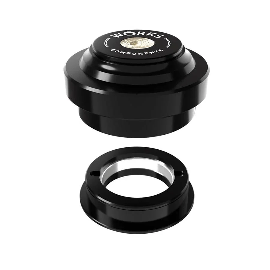Works Components 1.0 EC44-ZS44 Angleset-1 1/8", 1.0°, 100-109mm, EC44/28.6 | ZS44/30, ZS, External threadless, Complete, Black